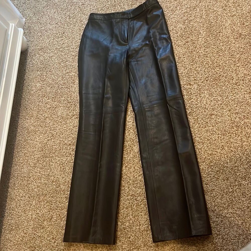 revue lamb leather pants